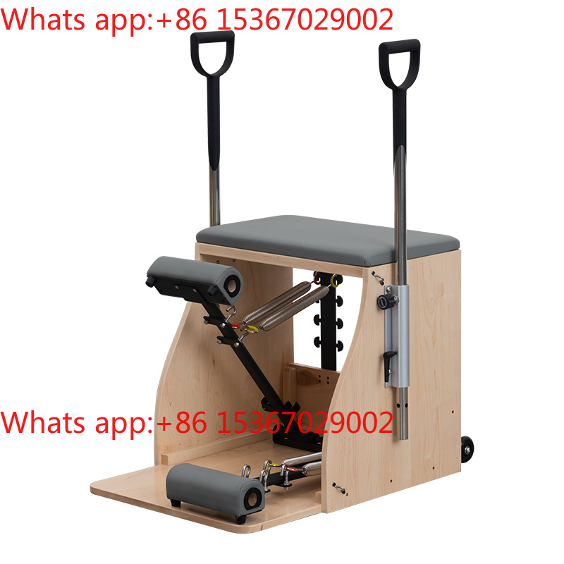 Pilates Yoga Chair - Pilates Equipment, Rubber Wood Stabilizer Chair,