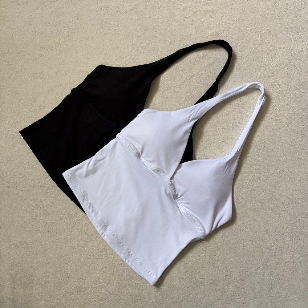 Logo V-neck Hanging Neck Vest  - огляд і ціна Mat Pilates Yoga