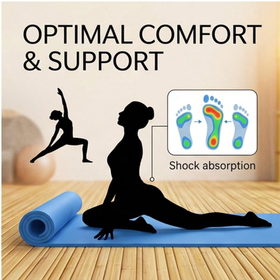 Extra Wide 8mm TPE Yoga Mat, N - огляд і ціна Pilates Yoga Hiit