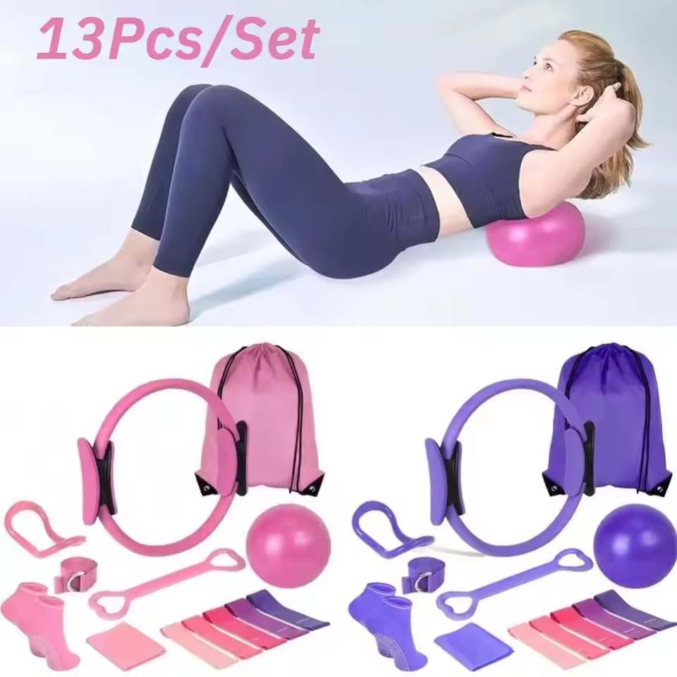 13Pcs/Set Yoga Circle Gym Set  - огляд і ціна Pilates Yoga Weight Loss