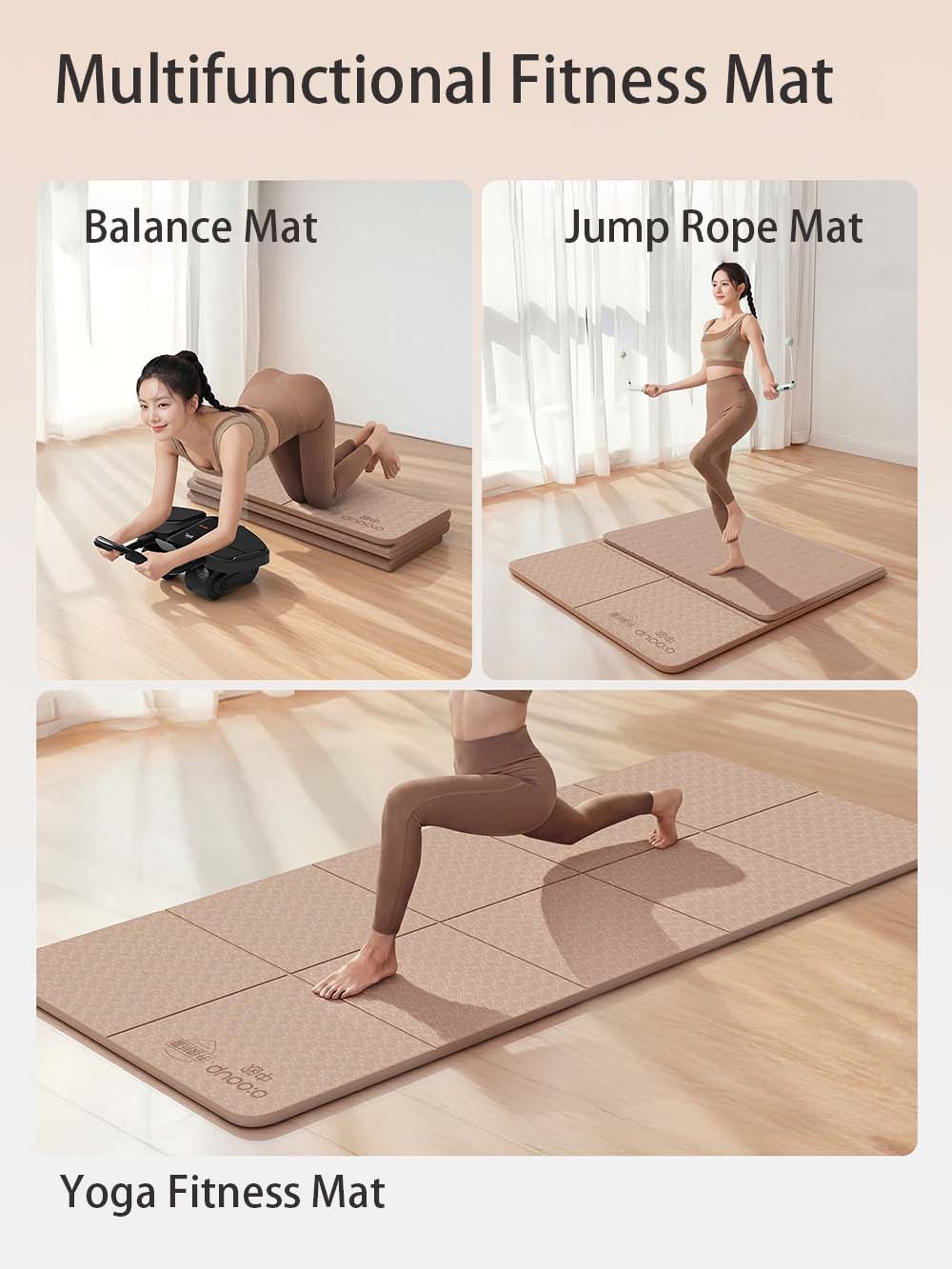 Foldable Yoga Mat Pilates Fitn - огляд і ціна Pilates Yoga For Beginners