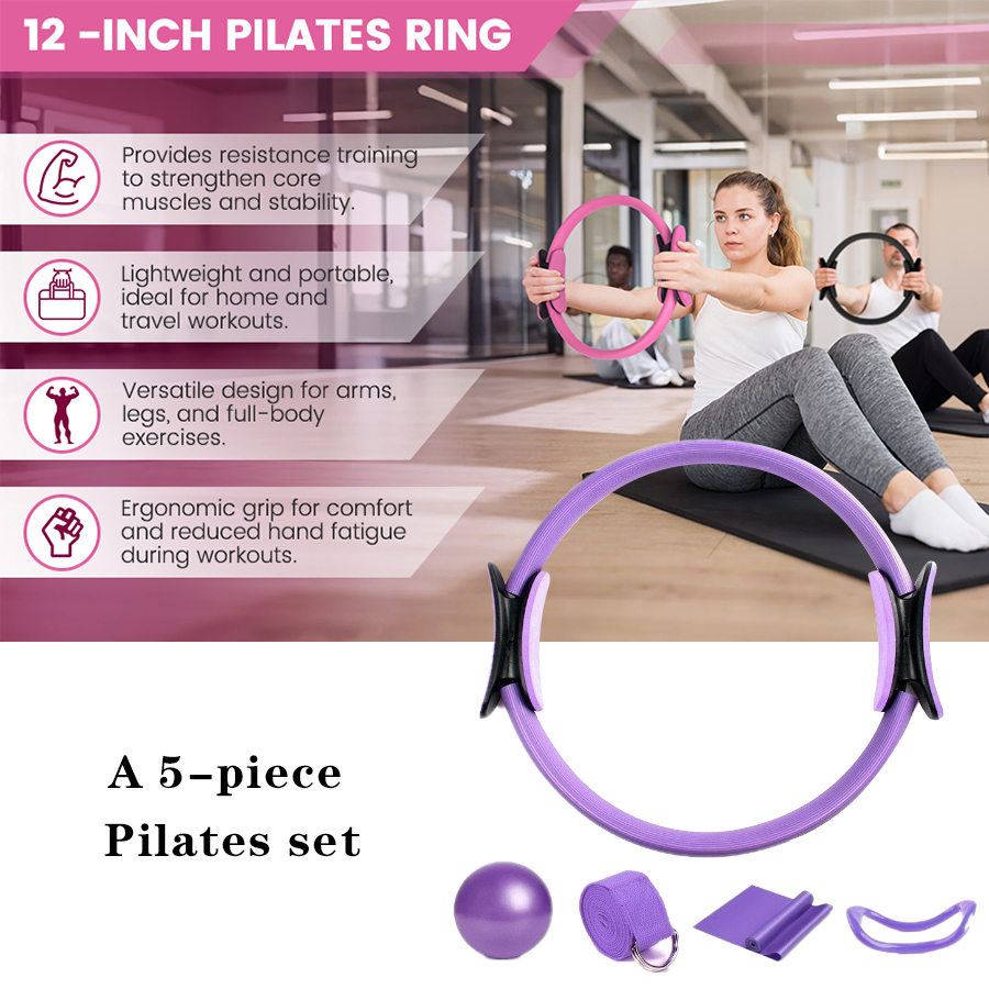 Customized LOGO 5-Piece Home G - огляд і ціна Pilates Yoga Ring Exercises