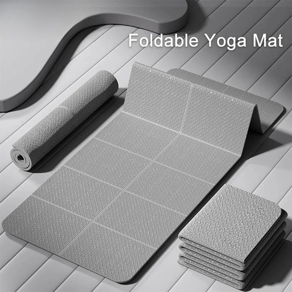 4mm Thick TPE Foldable Yoga Ma - огляд і ціна Pilates Yoga For Beginners