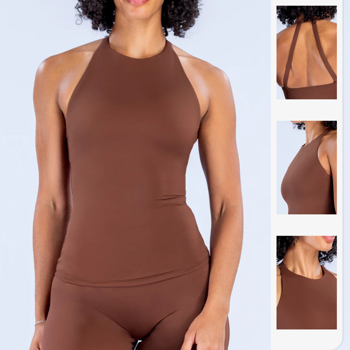 Women Halter Tank Top Built In - огляд і ціна Pilates Yoga Wear