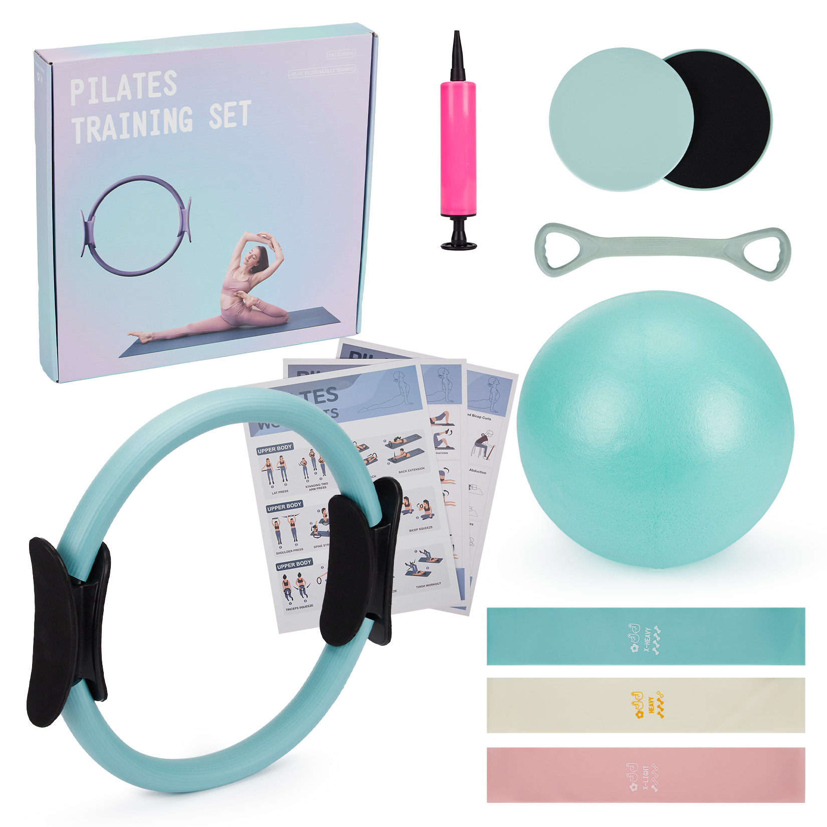 Pilates Training Set, 6-in-1 P - огляд і ціна Pilates Yoga Ring Exercises