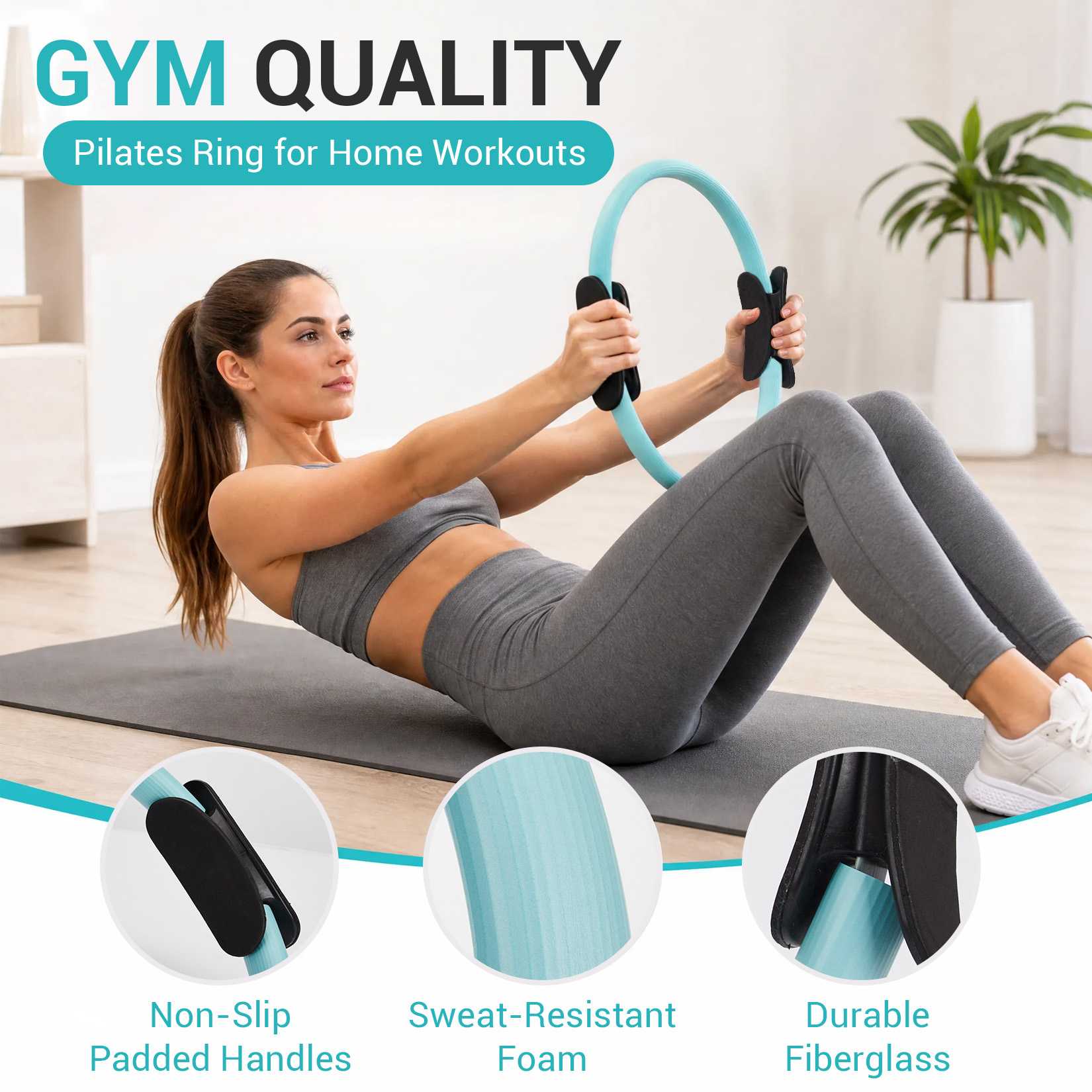 Pilates Training Set, 6-in-1 P - огляд і ціна Pilates Yoga Ring Exercises